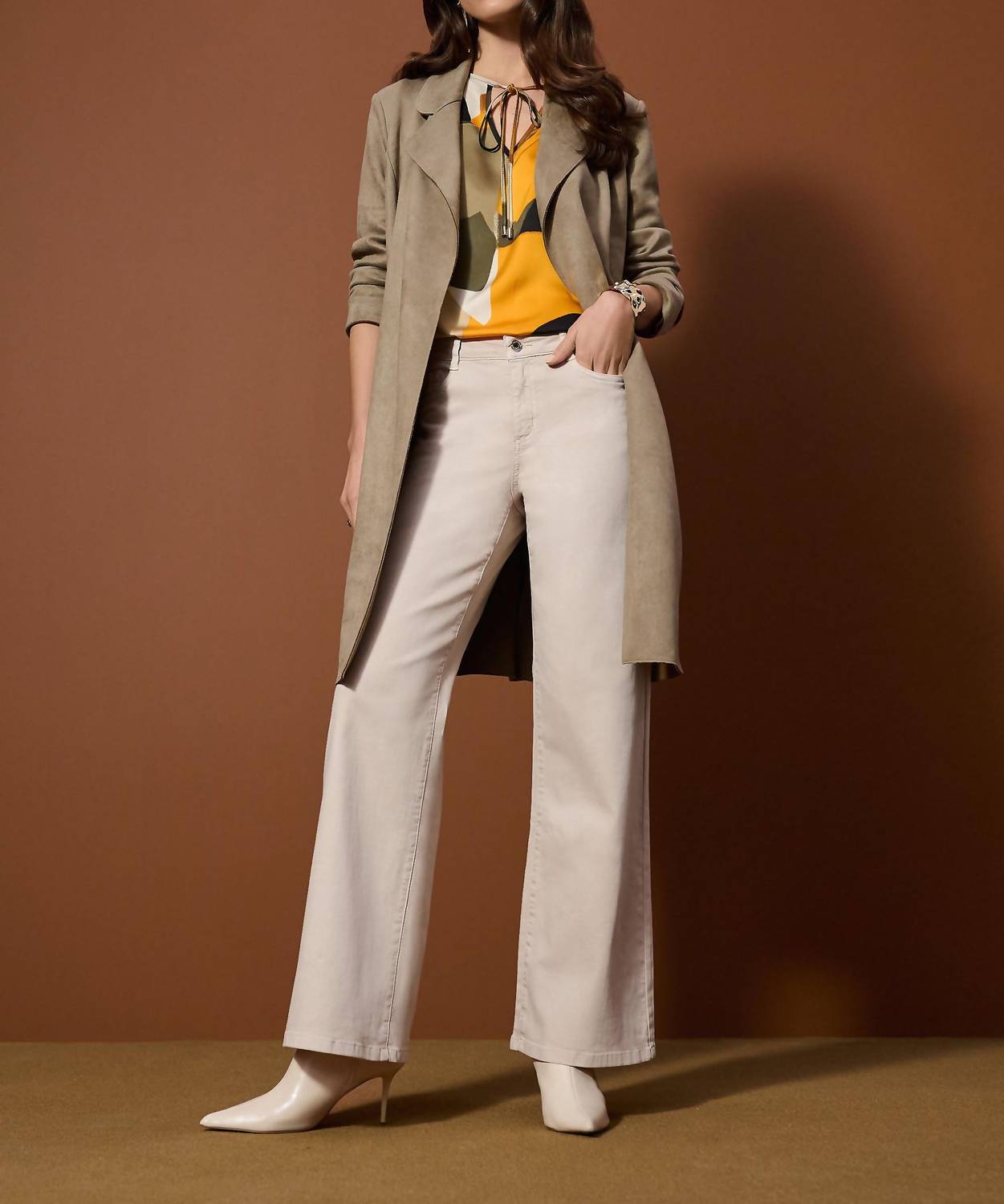 Joseph Ribkoff - Classic Wide-Leg Stretch Denim Jeans