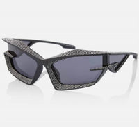 Givenchy - Women's Crystal-embellished Shield Sunglasses