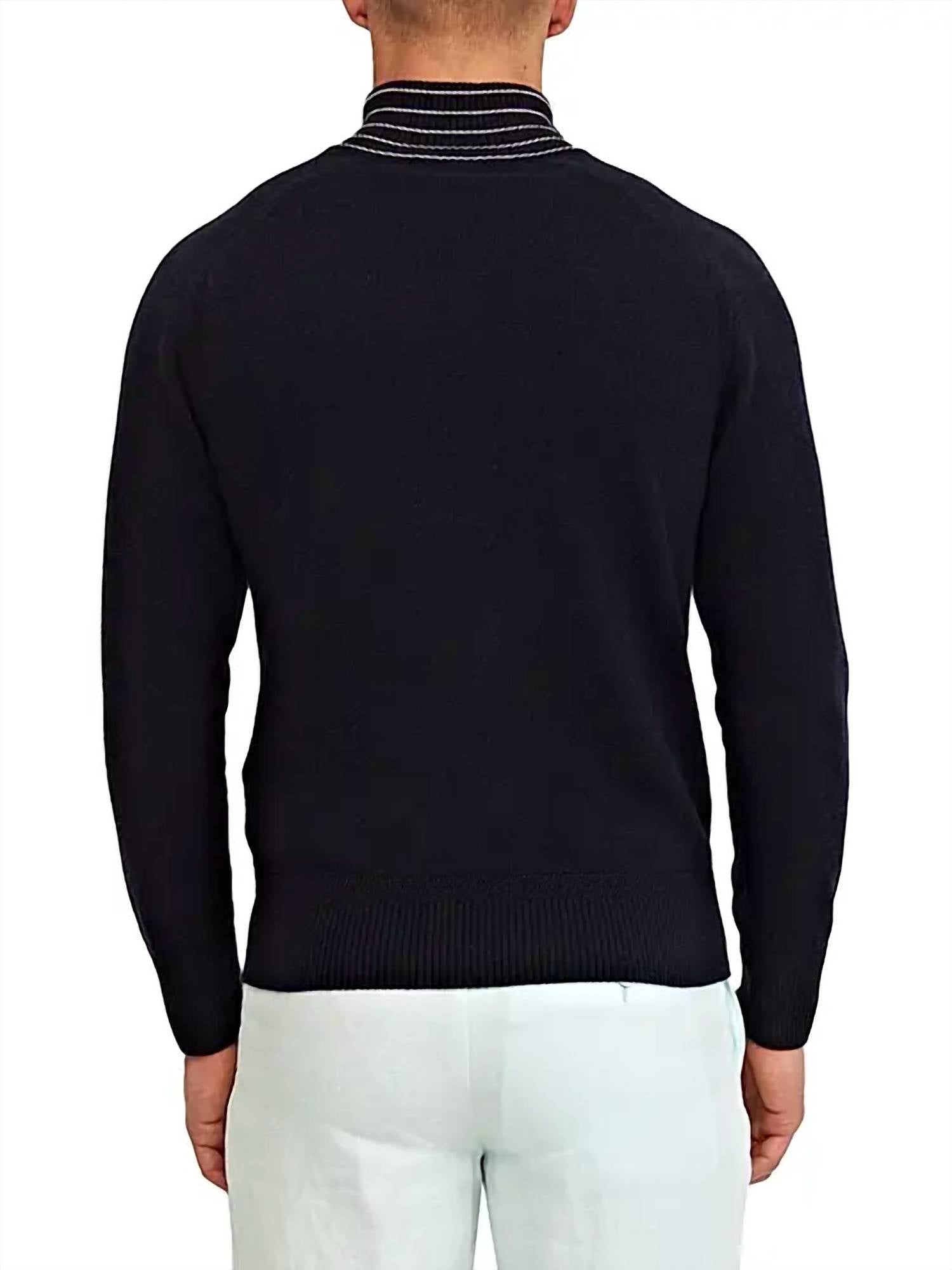 Orlebar Brown - Lennard Stripe Cashmere Rib-knit Sweater