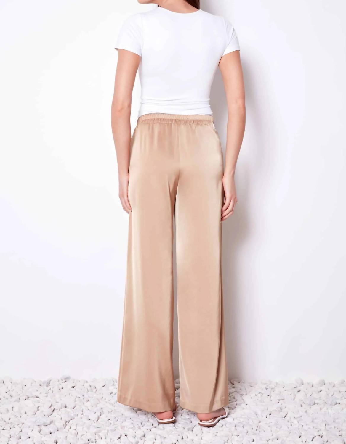 Up! - Belize Satin Wide-Leg Pant