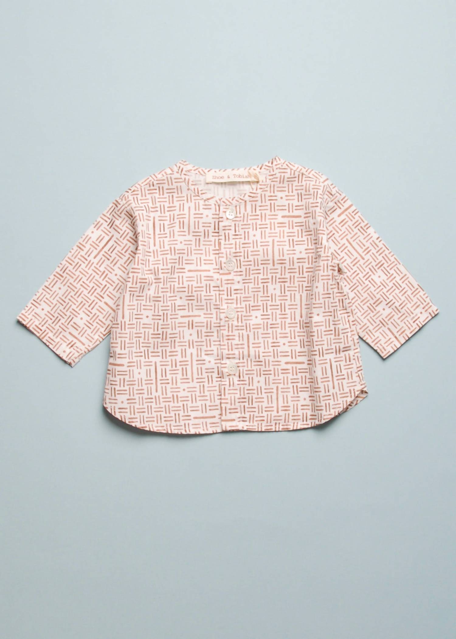 Zhoe & Tobiah - Boy's Dash Collarless Shirt
