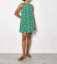 Apricot - Embroidered Floral Shift Dress