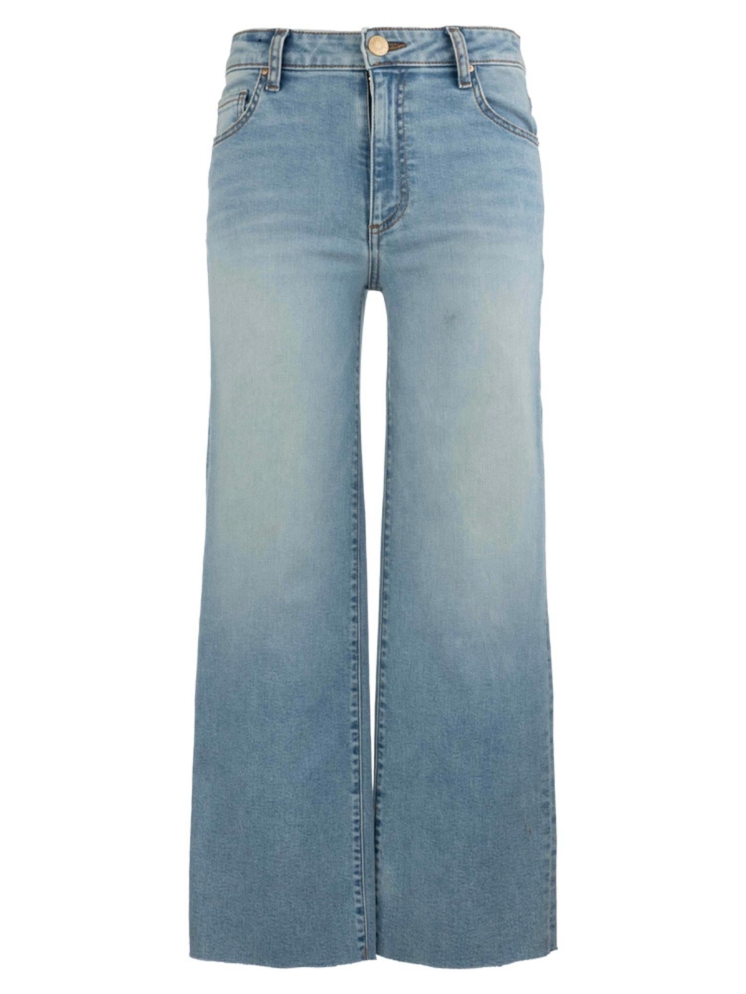 KUT FROM THE KLOTH Charlotte High Rise Culottes With Raw Hem Jeans in block - women's jeans - view 4