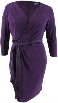 American Living - Women's Ruffled V Neck Dress
