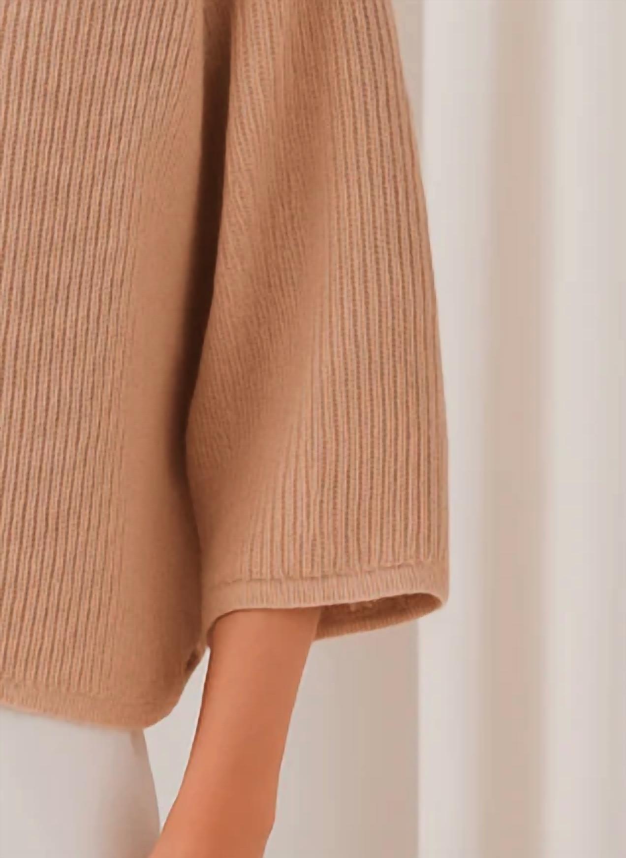 Autumn Cashmere - Elbow Sleeve Shaker Cardigan