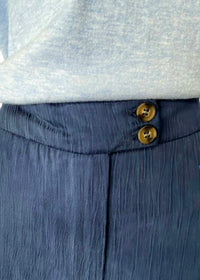 Ecru - Women's Soft Rayon Textured Pants