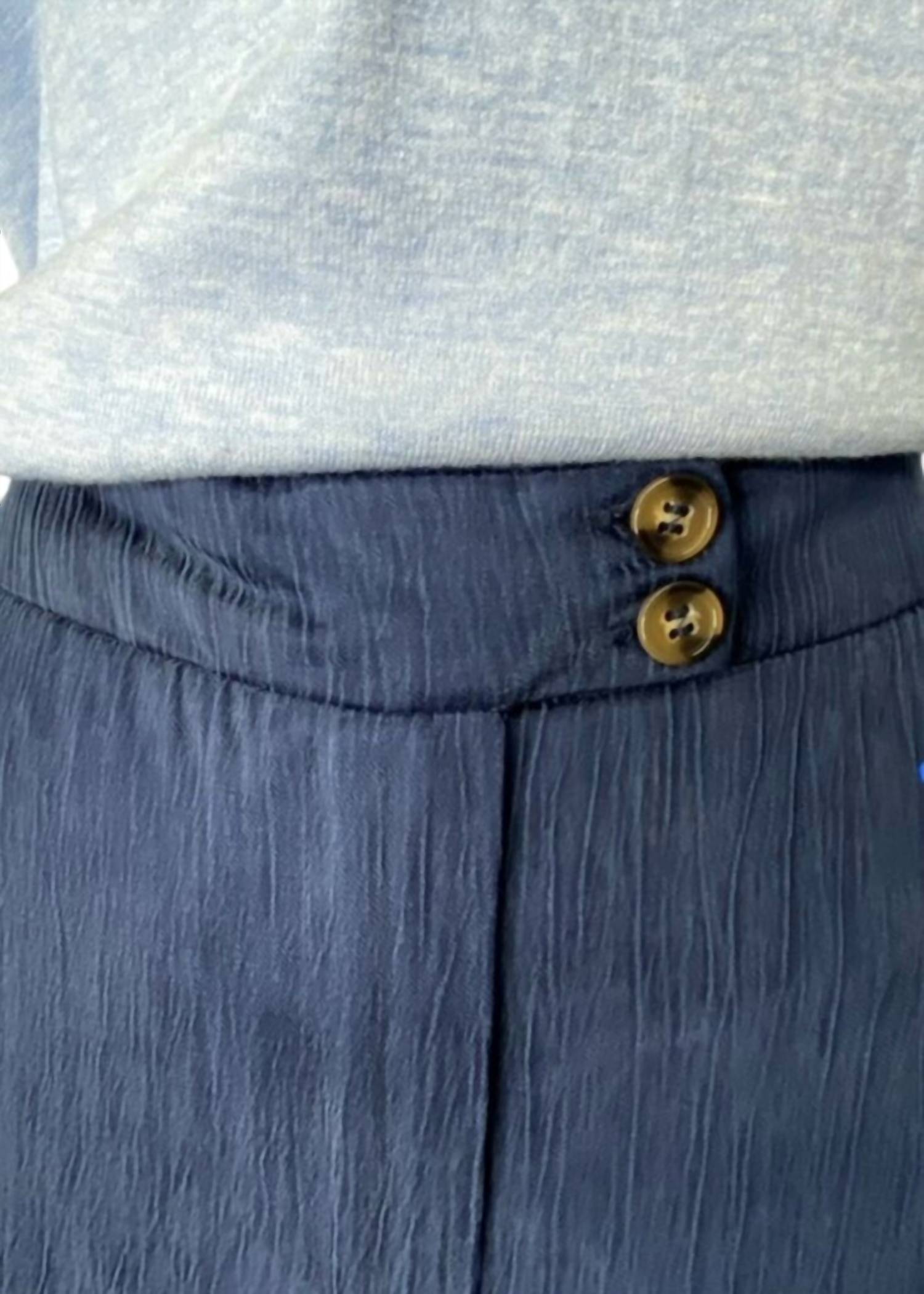 Ecru - Women's Soft Rayon Textured Pants