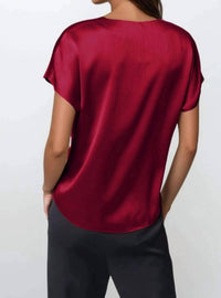 Naked Zebra - Julia Crinkle Satin Blouse