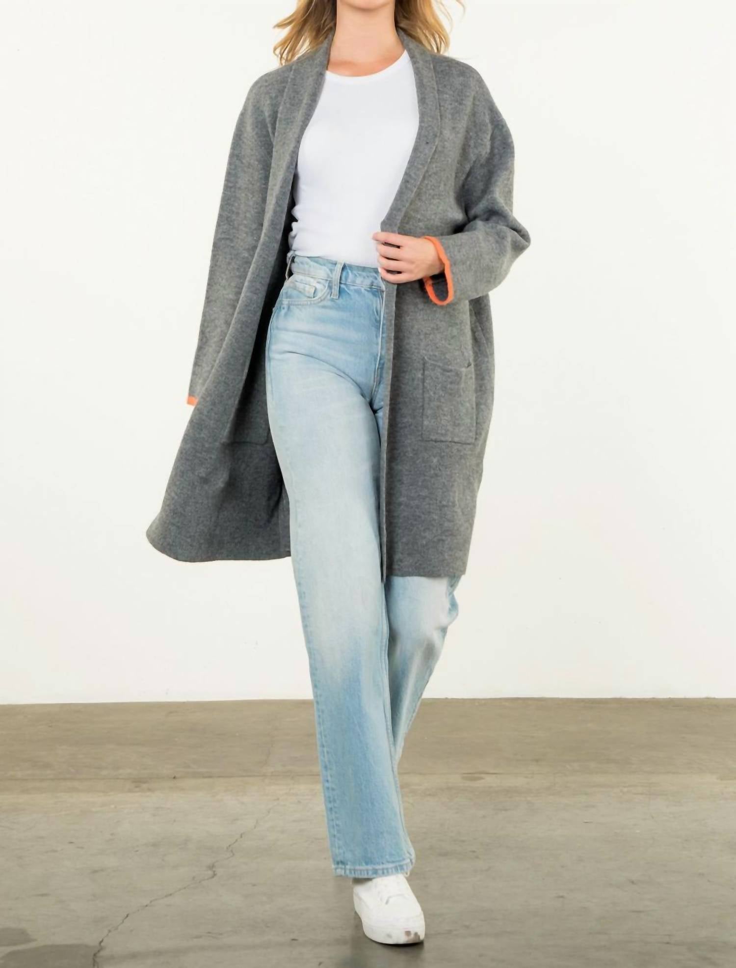 Thml - Uno Back Stripe Cardigan