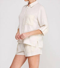 Allie Rose - Button Down Textured Top