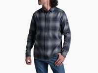 KUHL Men's Law Flannel Top in steel blue - men's shirt
