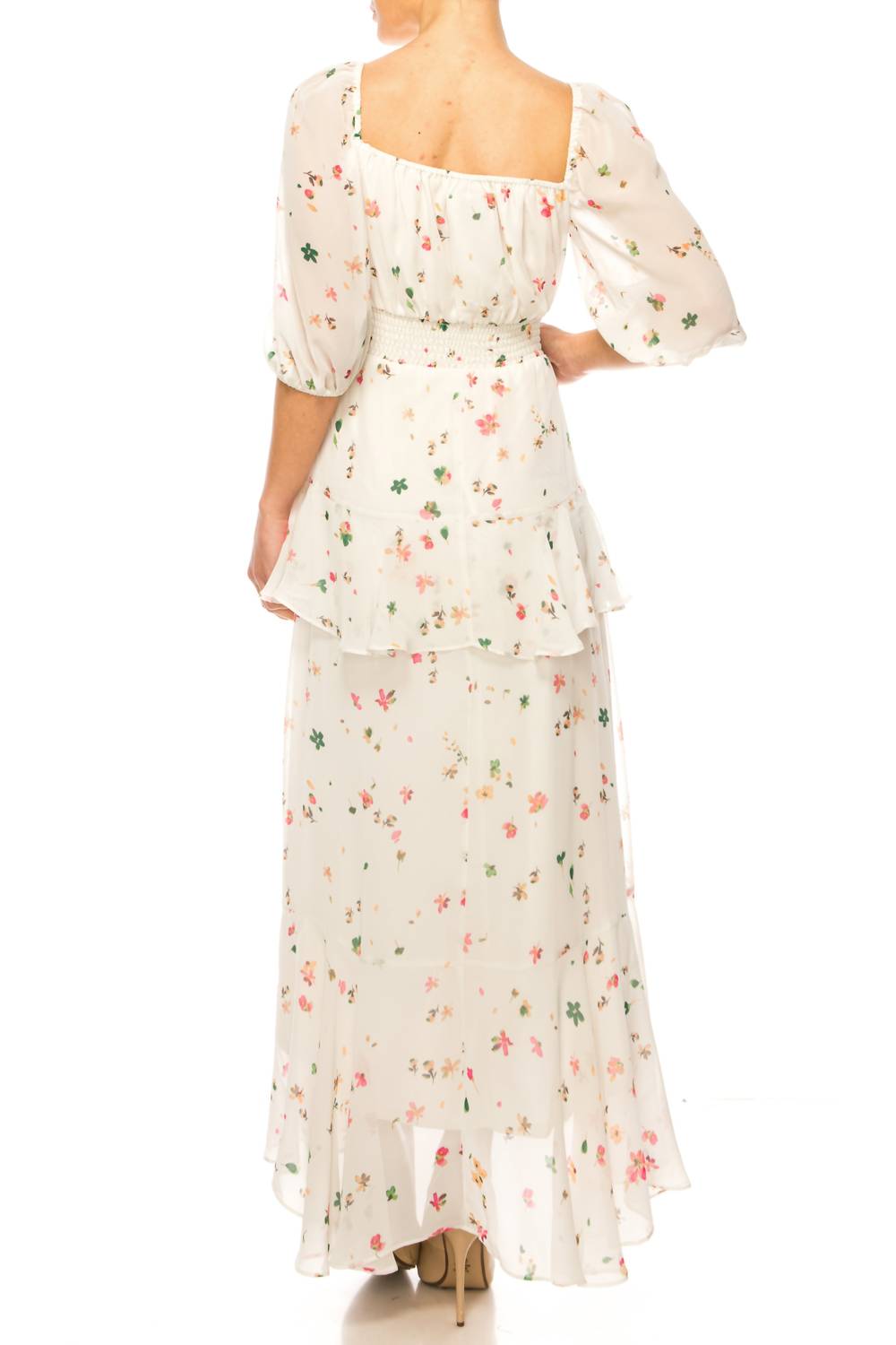 Maison Tara - Smocked Waist Midi Dress