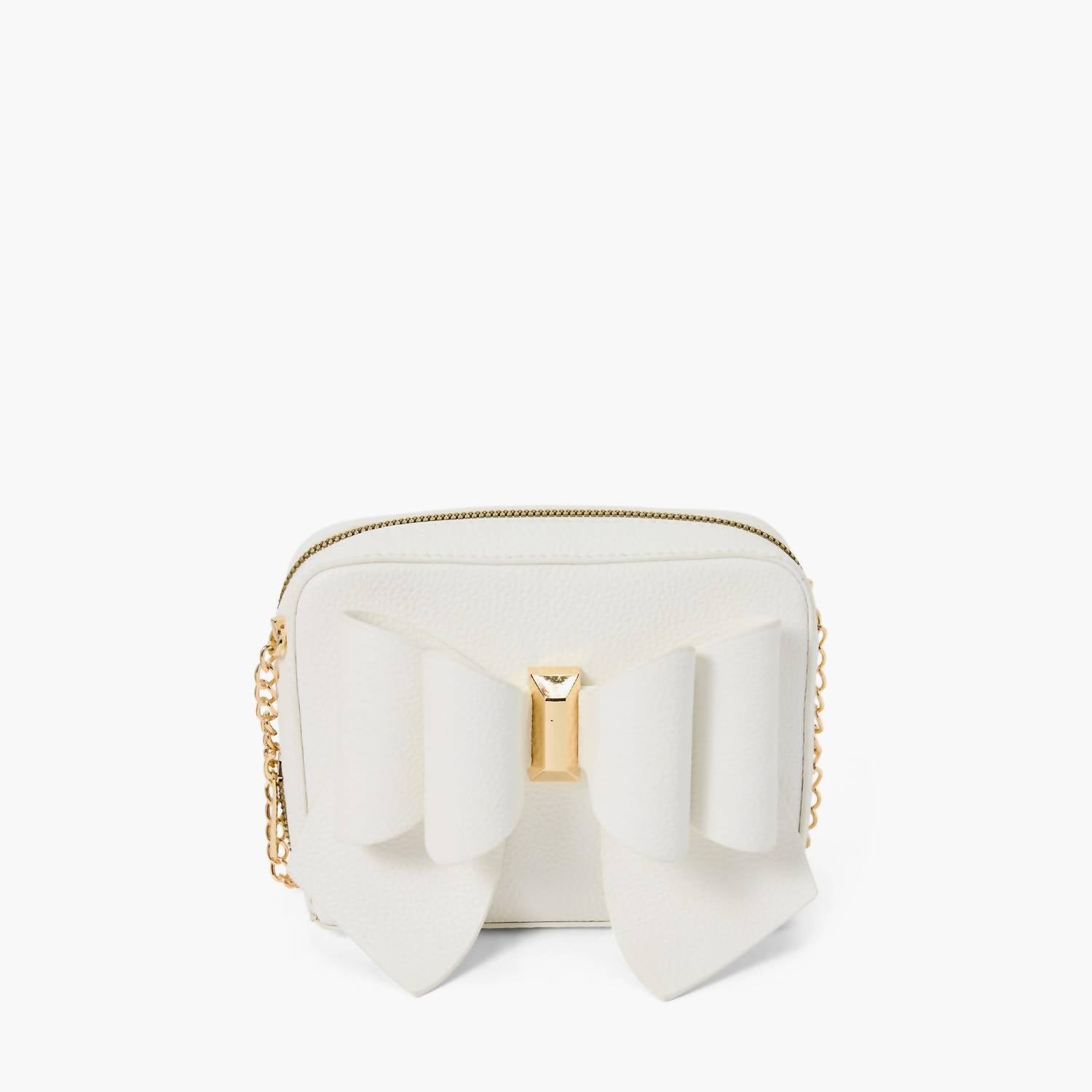 Like Dreams - Women's Mini Boxy Bow Vegan Crossbody Bag