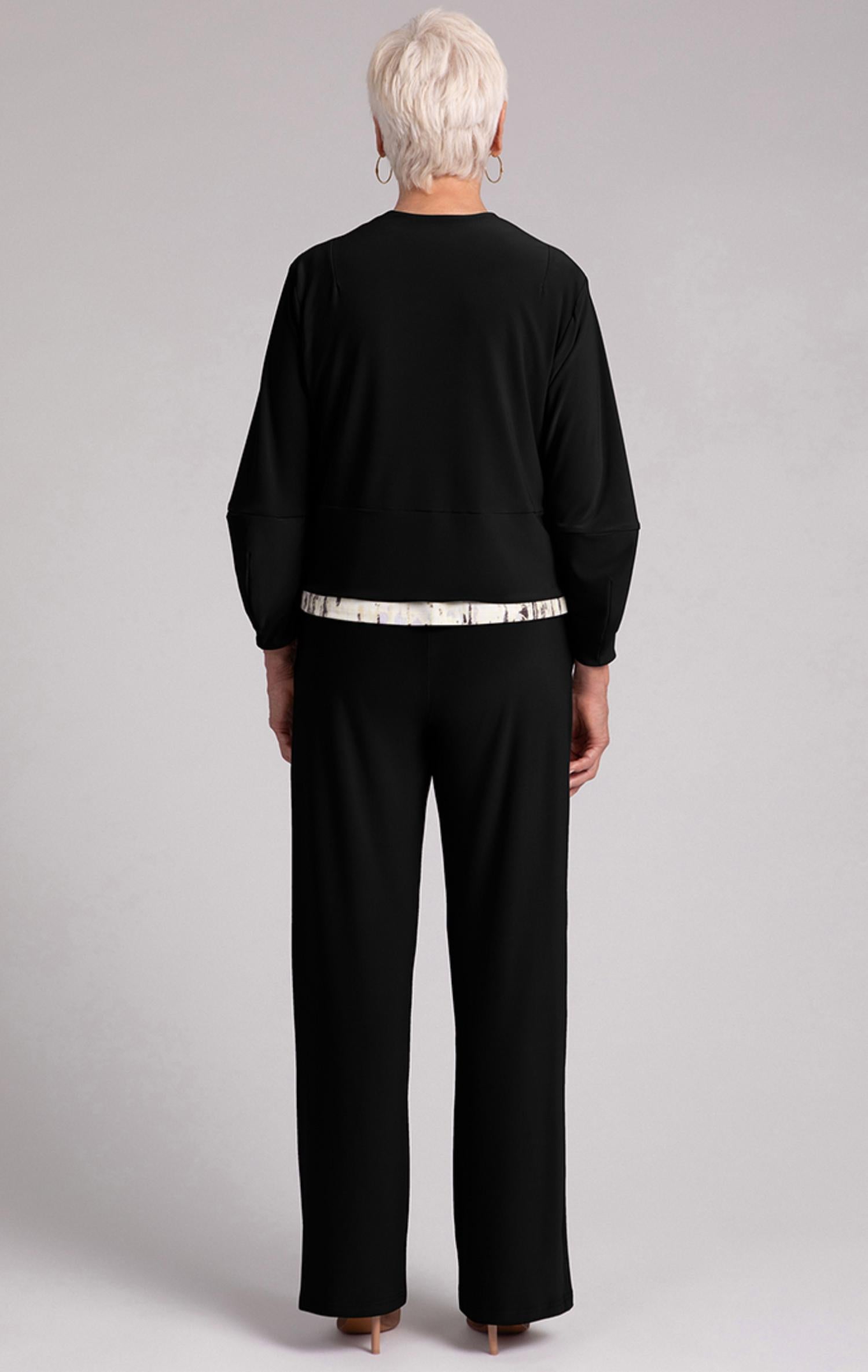 Sympli - Cropped Lantern Zip Jacket