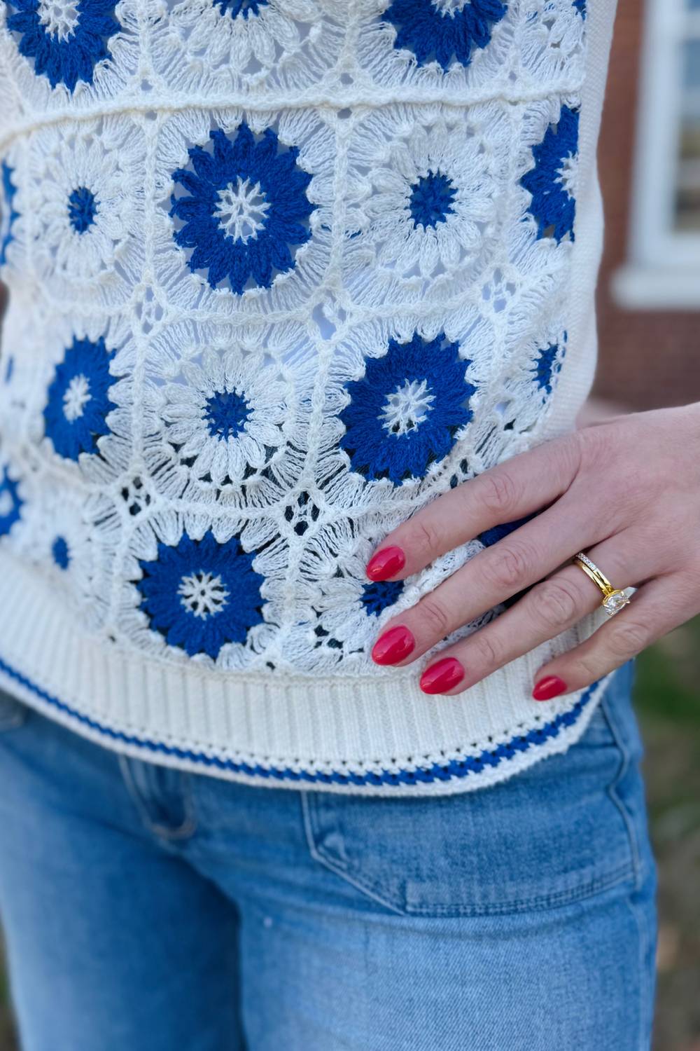 Tribal - Retro Crochet Sweater Tank