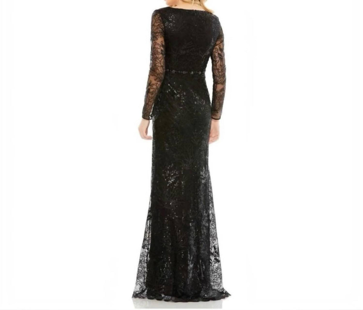 Mac Duggal - Embellished Lace Mermaid Gown