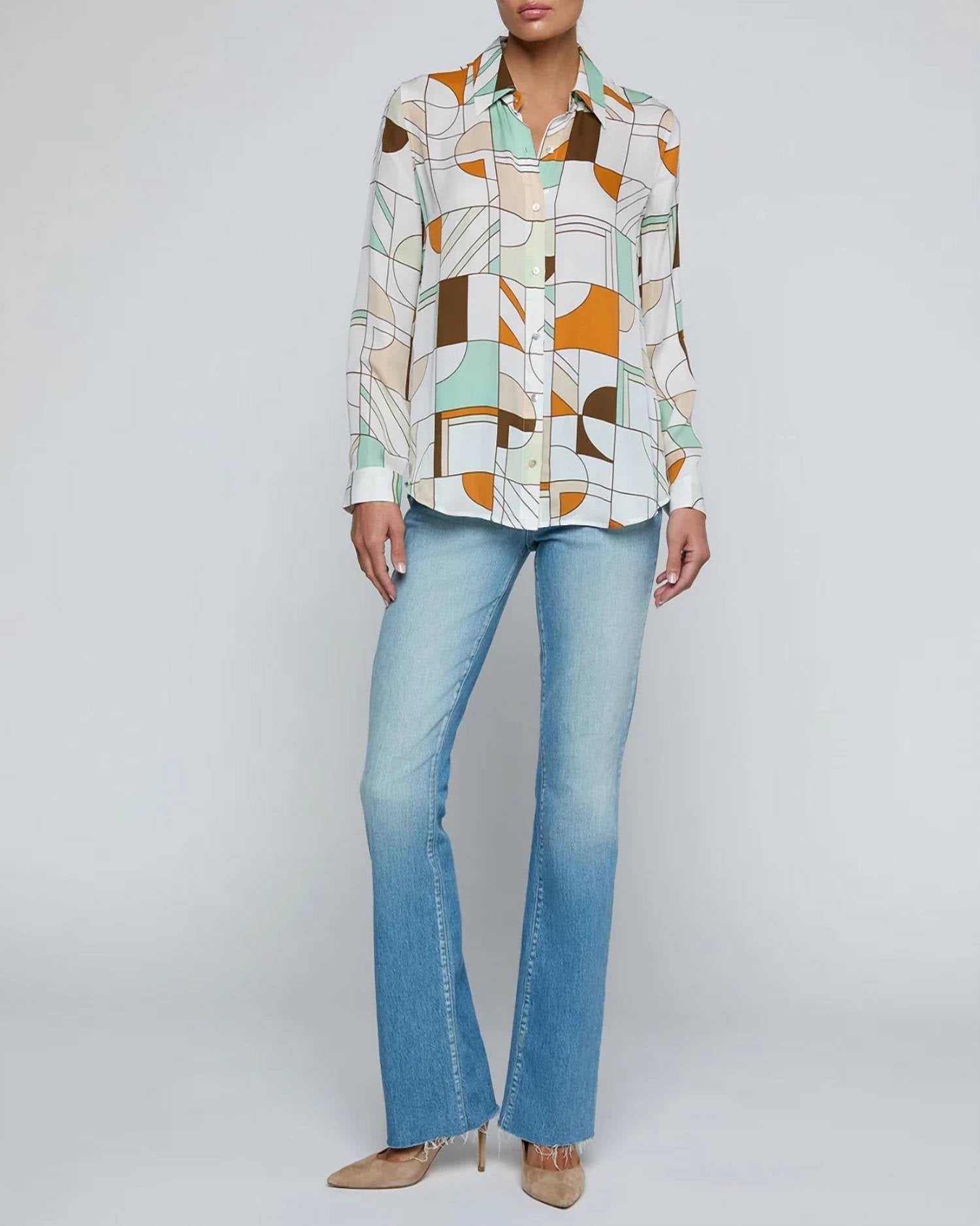 L'Agence - Nina Long Sleeve Blouse