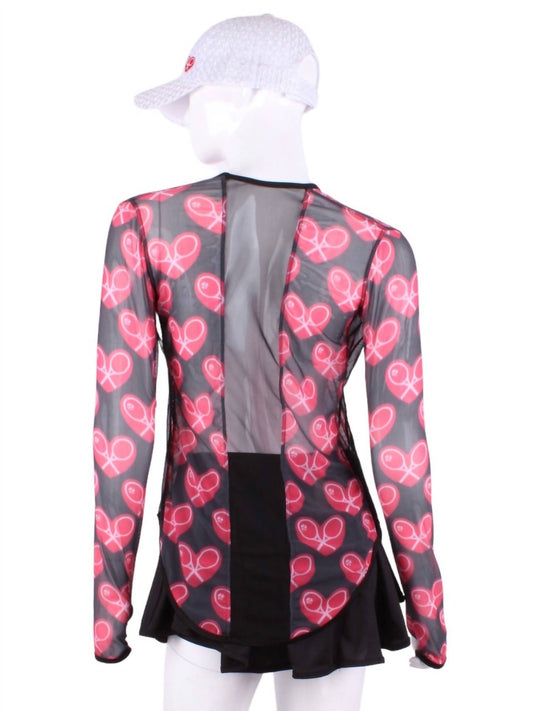 Love Love Tennis - Women's Limited Heart Mesh Tee