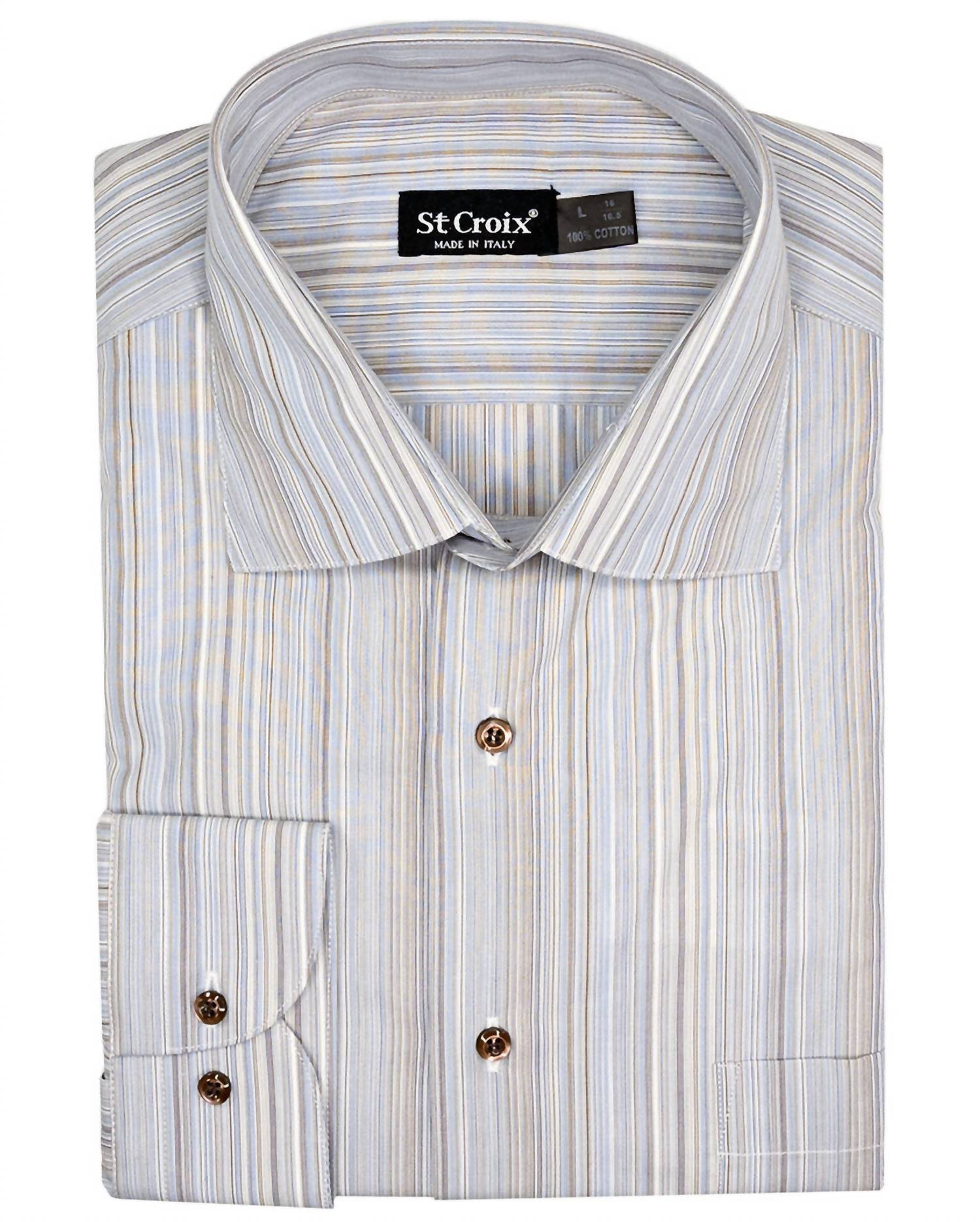 St. Croix - Men's Micro-stripe Tonal long sleeve Woven Shirt