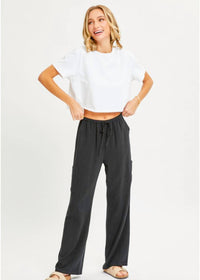 Sweet Lovely By Jen - Noe Pull-on Wide Leg Pants