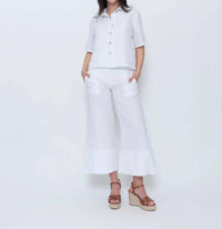 Blueberry - Cropped Camp Shirt