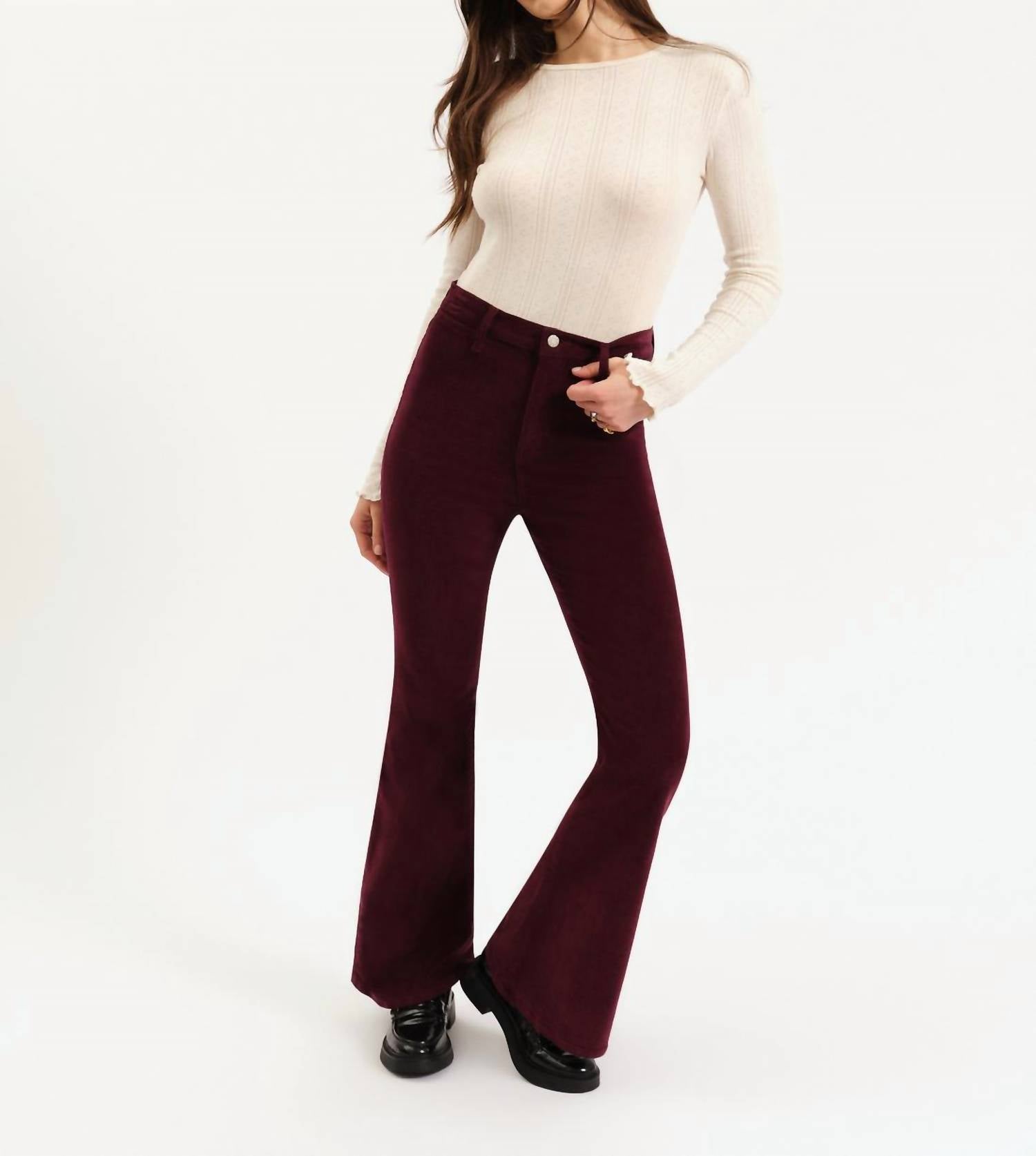 Daze - Sunset High Rise Flare Leg Pants