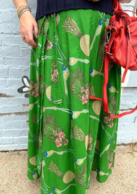 Farylina - Maxi Cotton Blend Skirt