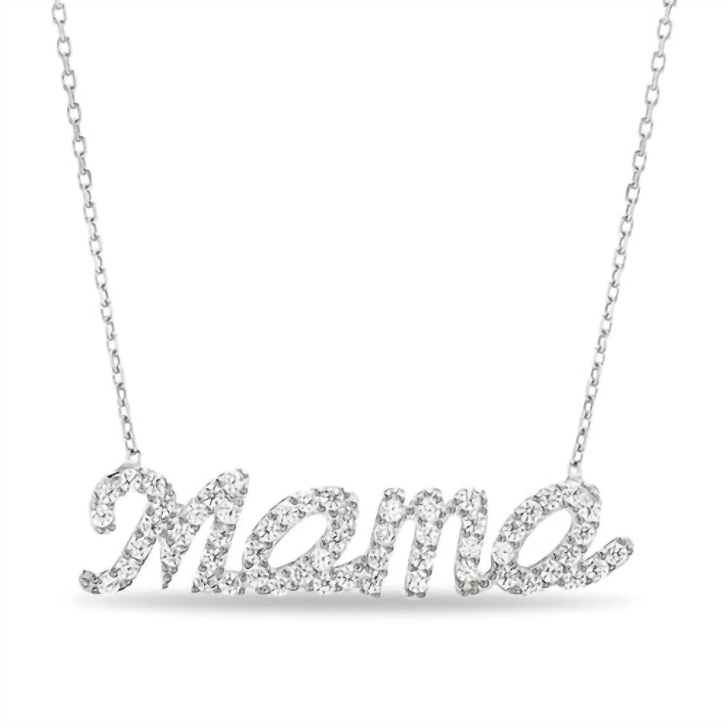 Allyanna Gifts - Women's Cubic Zirconia "mama" Necklace