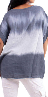 Gigi Moda - Rimini Linen Short Sleeve Blouse