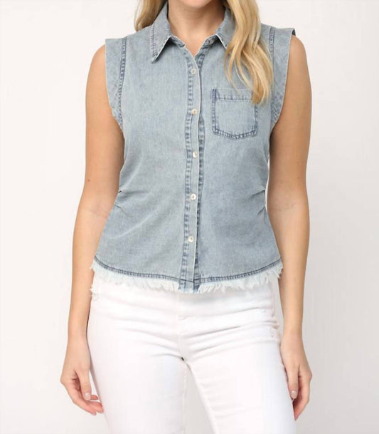 Fate - Chambray Sleeveless Shirt