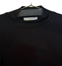 By Together Women's Every Layer Top in black - women's long sleeve top - detail view