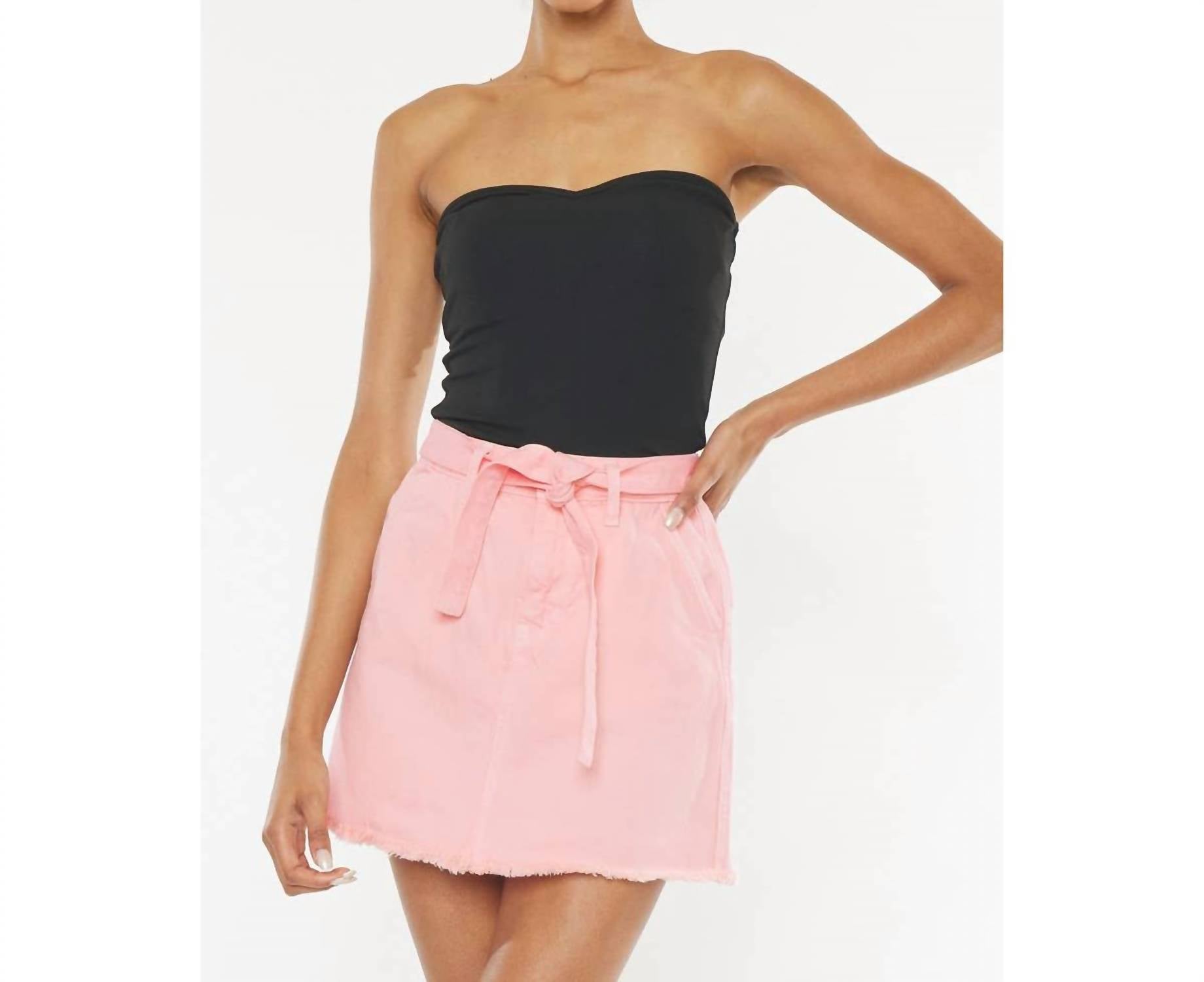 Kancan - Mid Rise A-line Mini Skirt