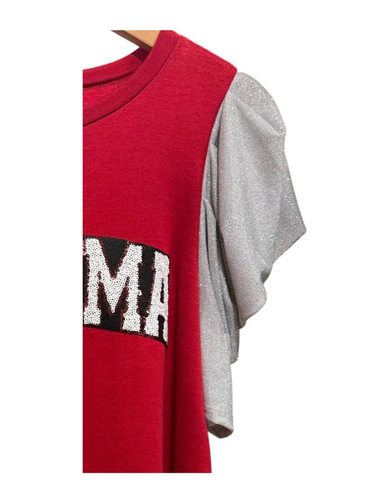 Fantastic Fawn - Women's Alabama Sequin Patch Top