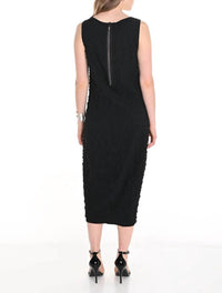 Frank Lyman - Bubble Jacquard Sleeveless Midi Dress