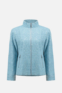 Joseph Ribkoff - Denim Jacket With Allover Sequins