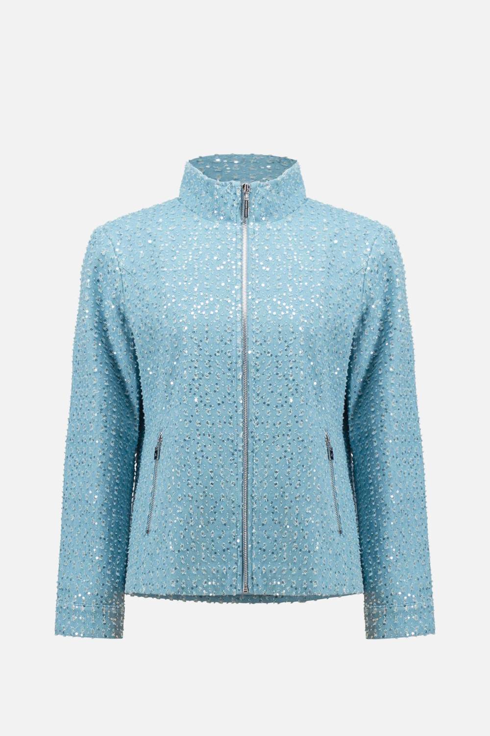 Joseph Ribkoff - Denim Jacket With Allover Sequins