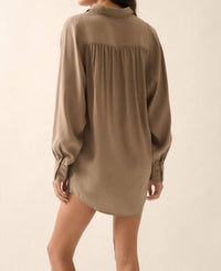 Promesa - Button-front Shirt Mini Dress
