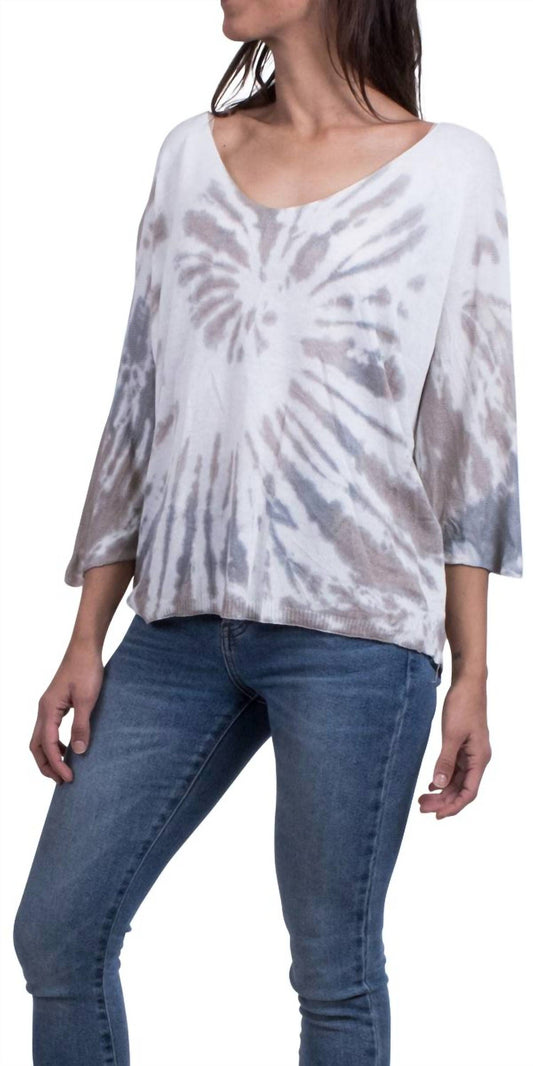 Gigi Moda - Petunia Scoop Neck Tie Dye Sweater