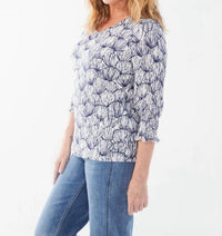 Fdj - Shell Etching Print Top