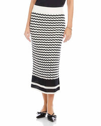 Fifteen Twenty Zoe Crochet midi Skirt in white - women's skirt