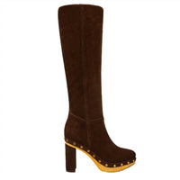 Veronica Beard - Women's Glendale Suede Clog Knee Boots