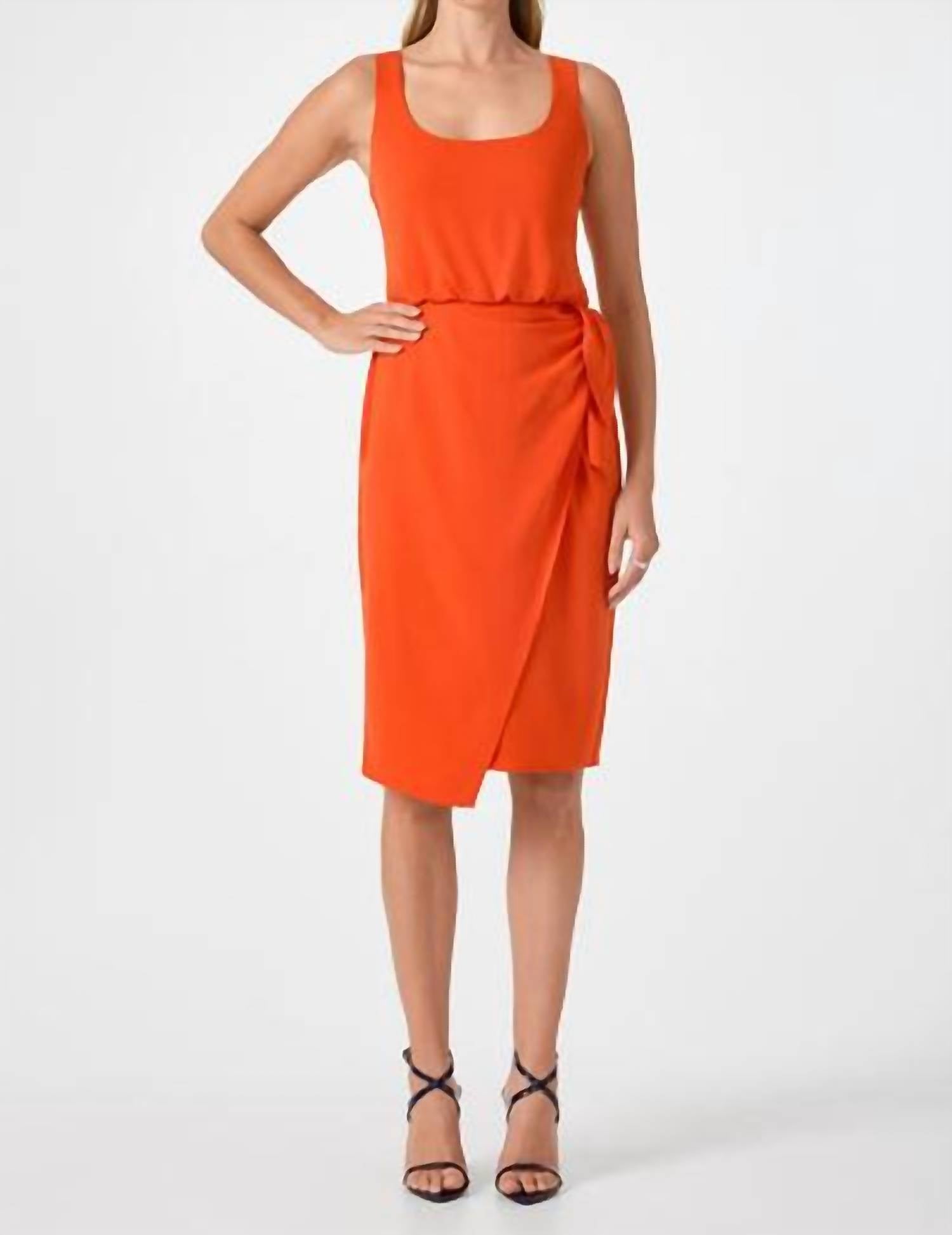 Trina Turk O'rita Midi Dress in ryuji red - women's dress - detail view