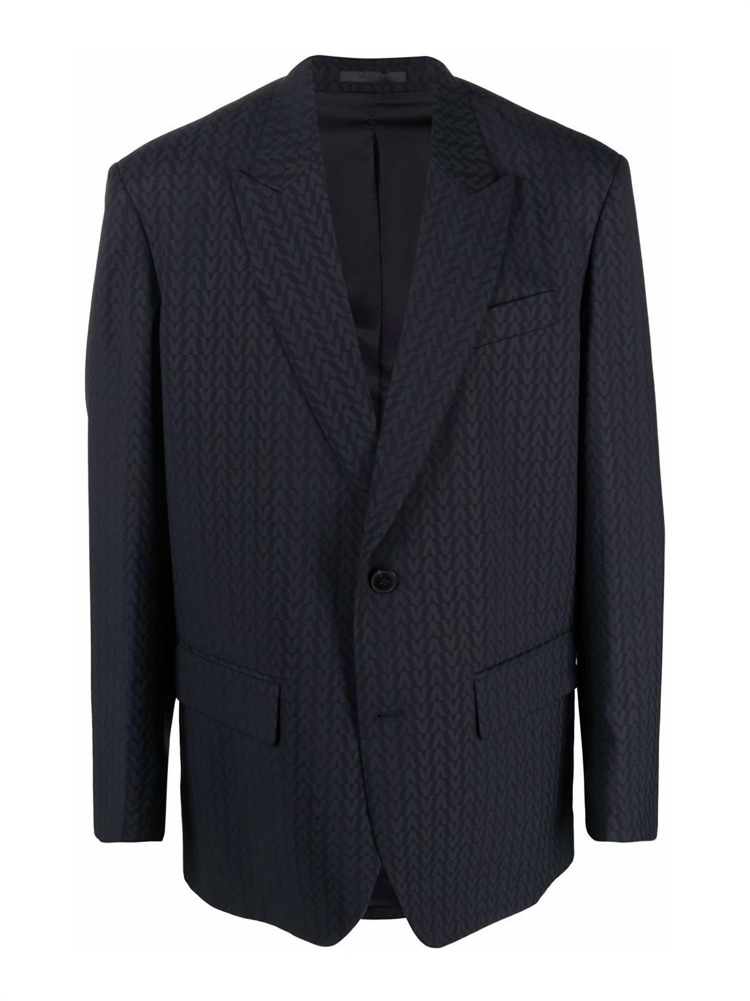 Valentino - Monogram Jacquard Wool Jacket