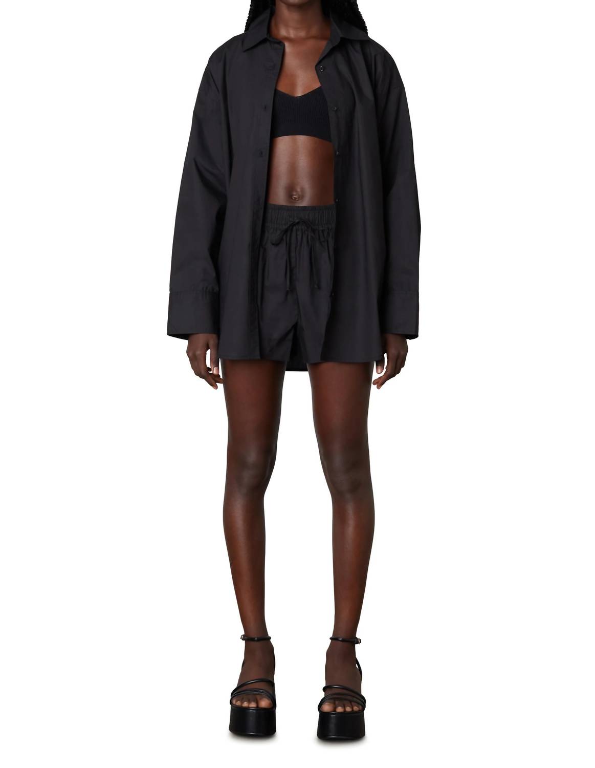 NIA Louise Boxer Short in black - women's shorts - detail view