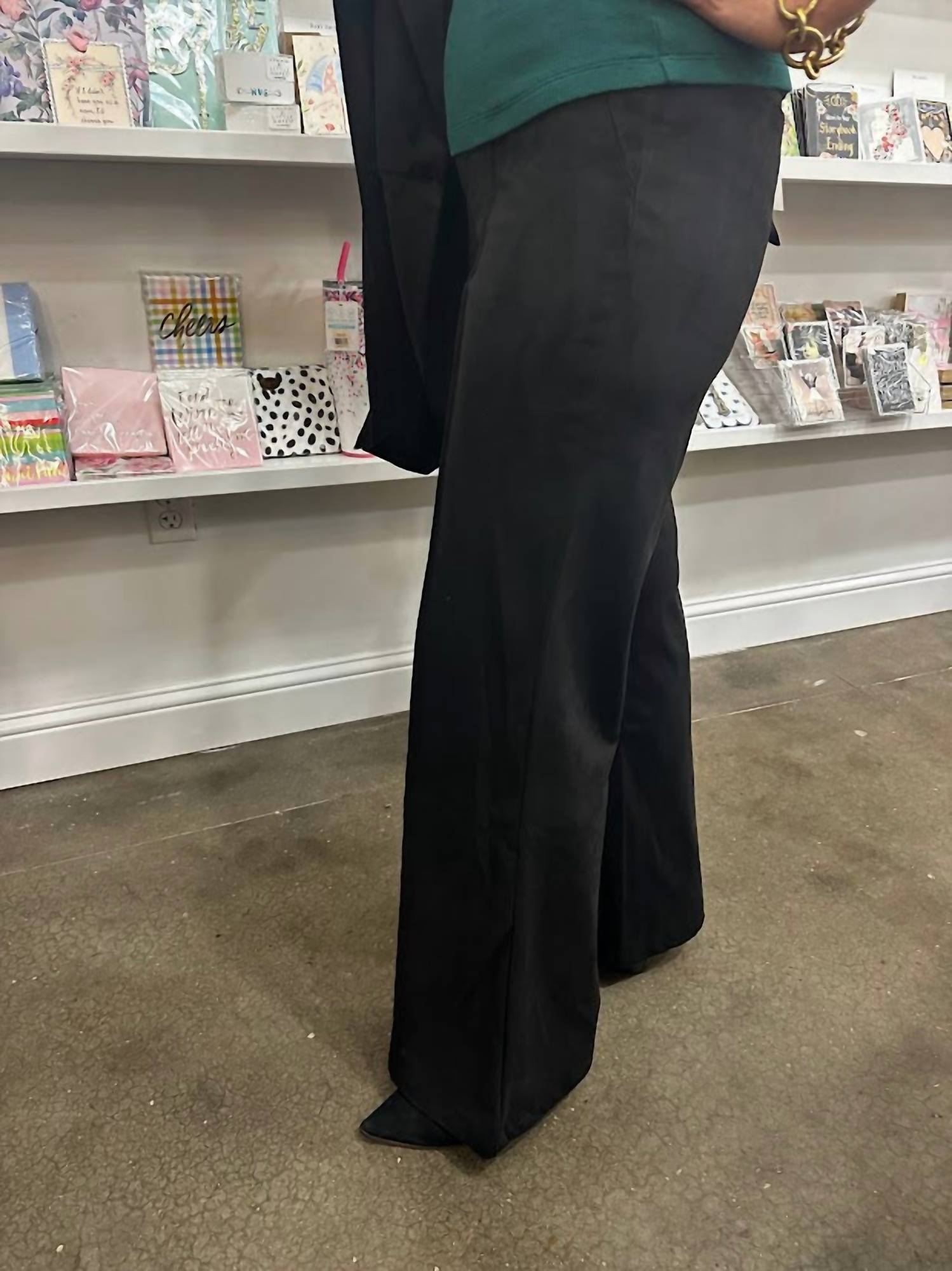 Elan - Suede Wide Leg Pants