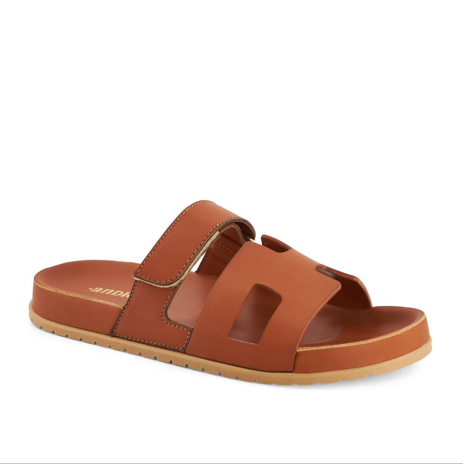 Andrea Women's Casual Flat Sandal in honey - women's sandal - alternate view