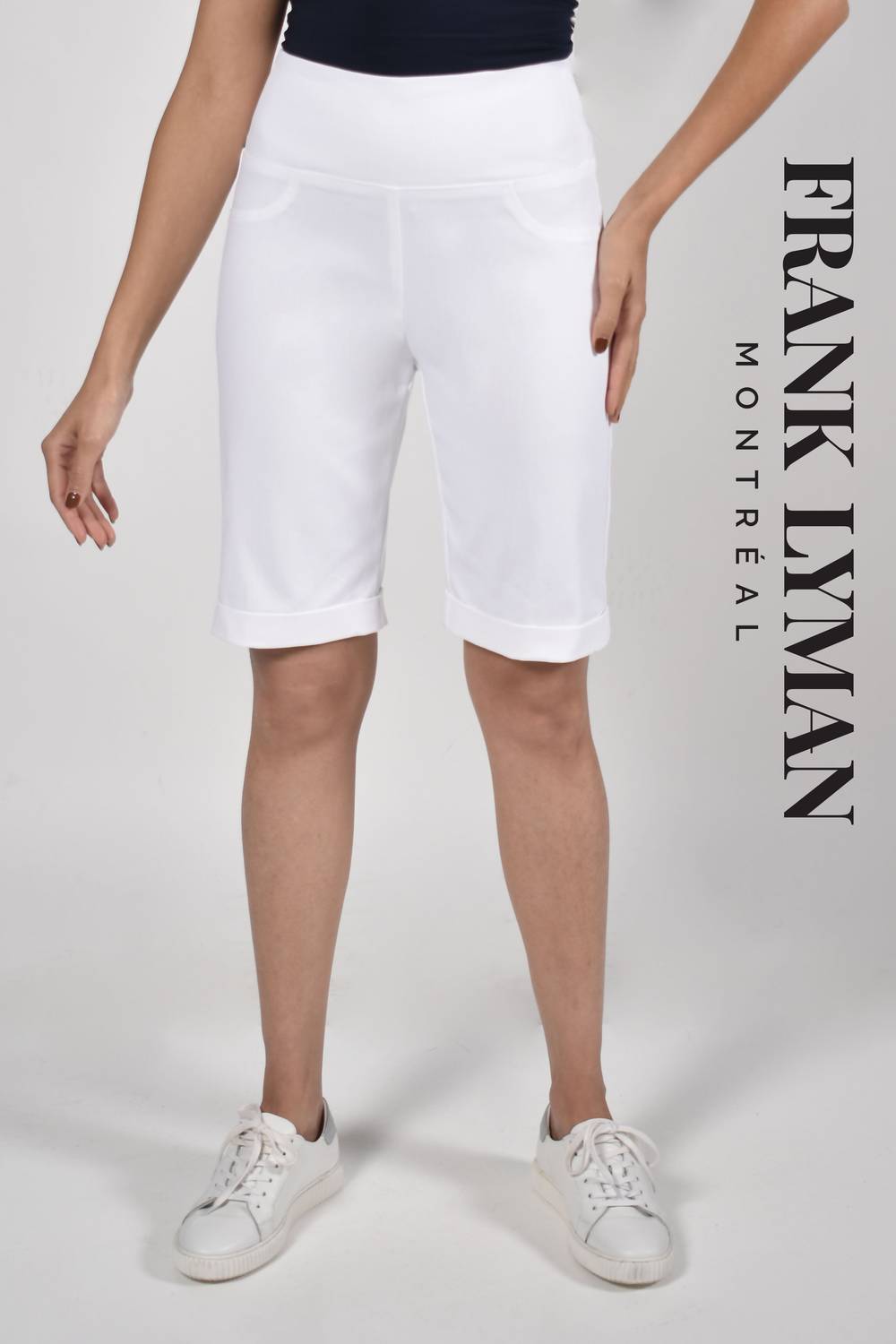 Frank Lyman Women's Waverly Bermuda Shorts in white - women's shorts
