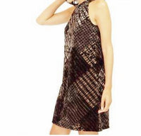 Velvet Halter Keyhole Dress