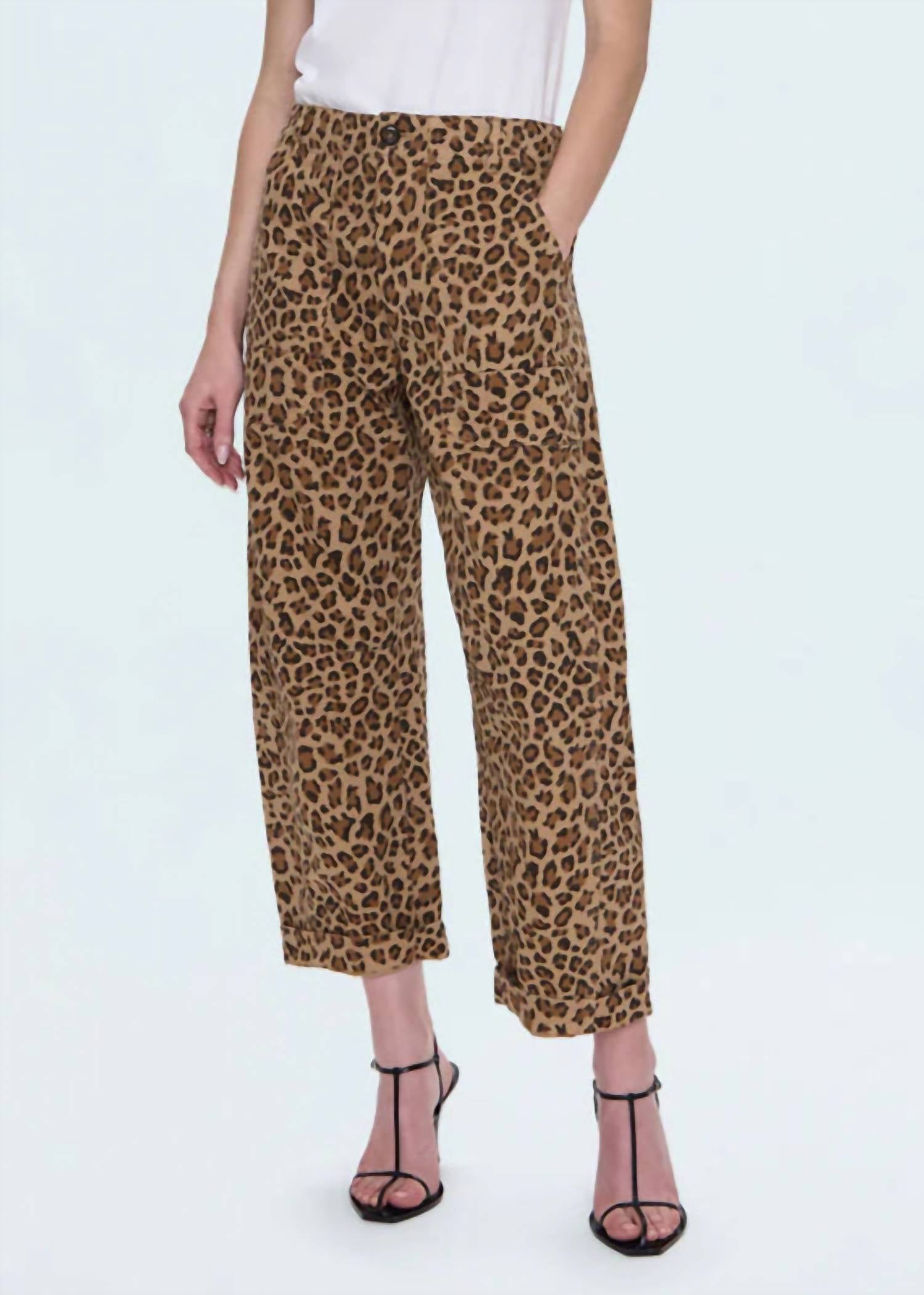 PISTOLA Tori Utility Pant in feline 1 - women's pants - detail view