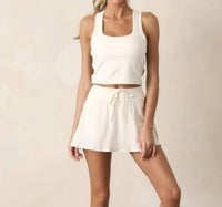 Z Supply Match Day Tank Top in sandstone - women's tank top - alternate view